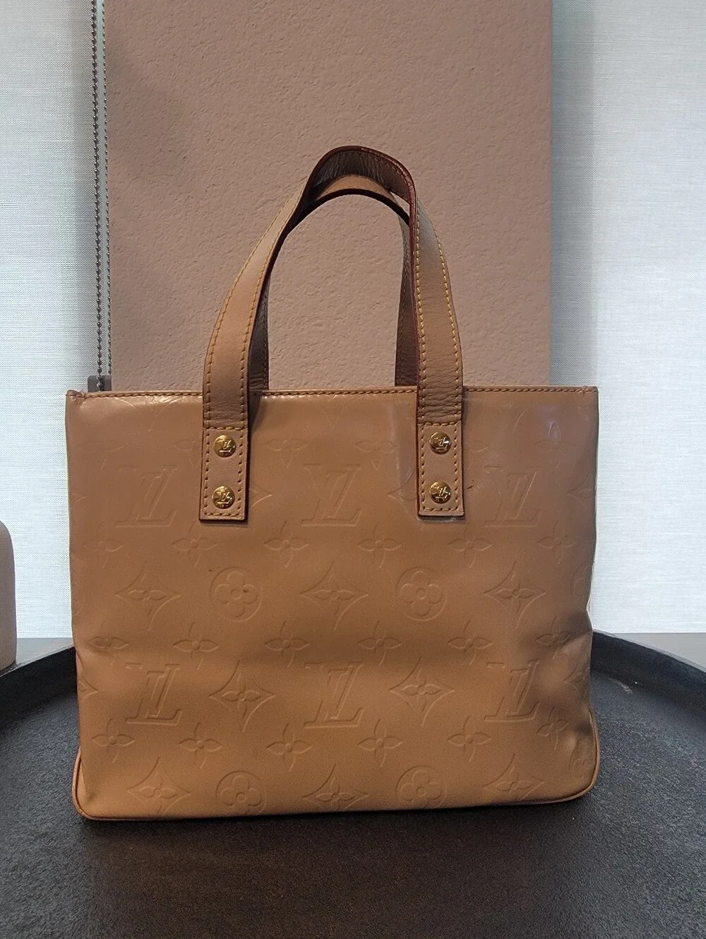 Louis Vuitton Monogram Vernis Reade PM Tote Bag - Beige + NEW Felt Organizer
